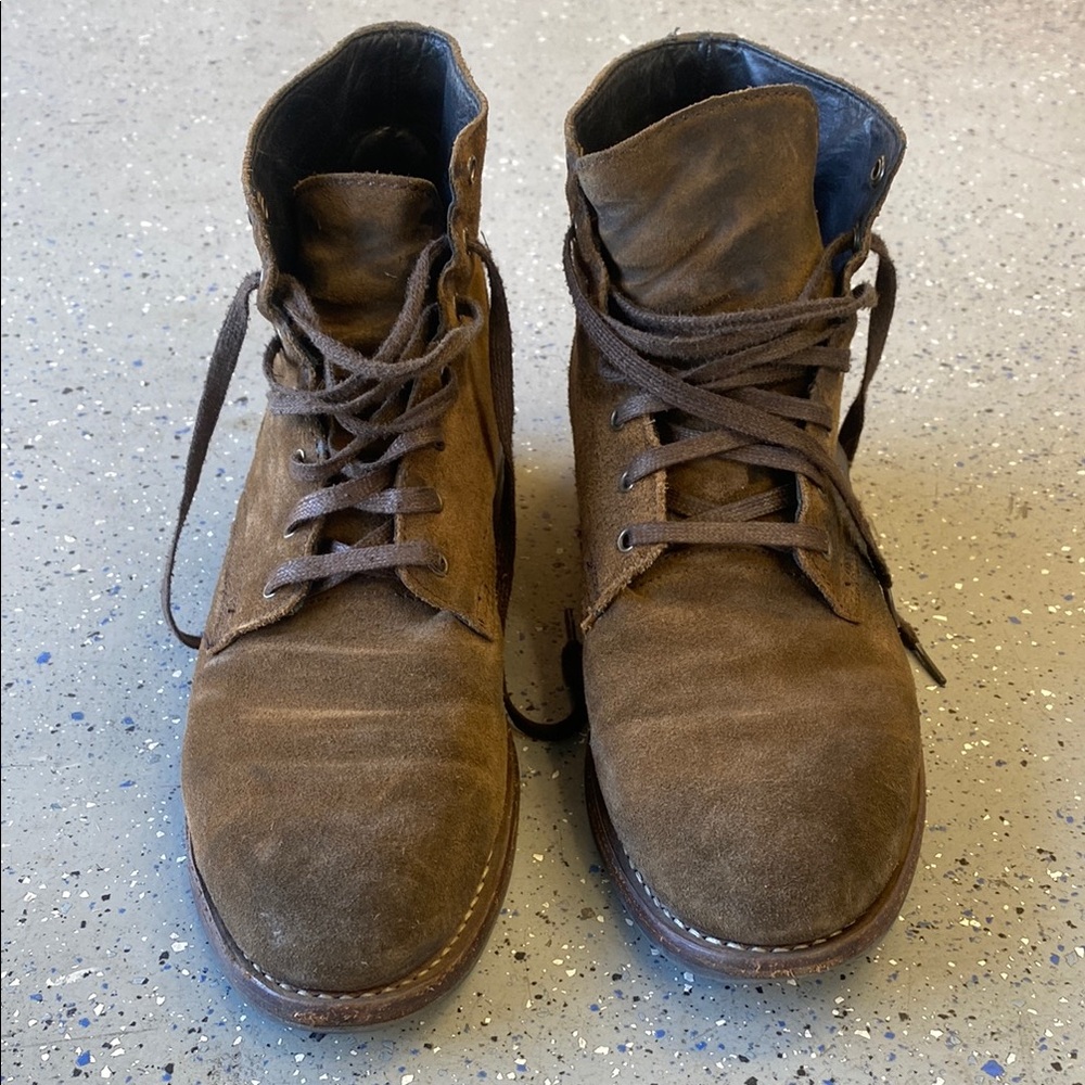 Thursday Boot Company Brown Leather Boots Casual Lace-Up